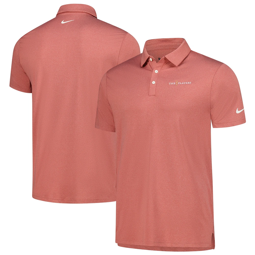 Men's Nike  Athletic Heather Red 2025 THE PLAYERS Tour Performance Polo