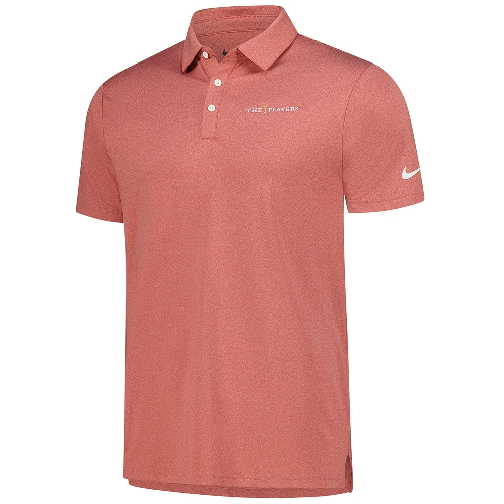 Men's Nike  Athletic Heather Red 2025 THE PLAYERS Tour Performance Polo