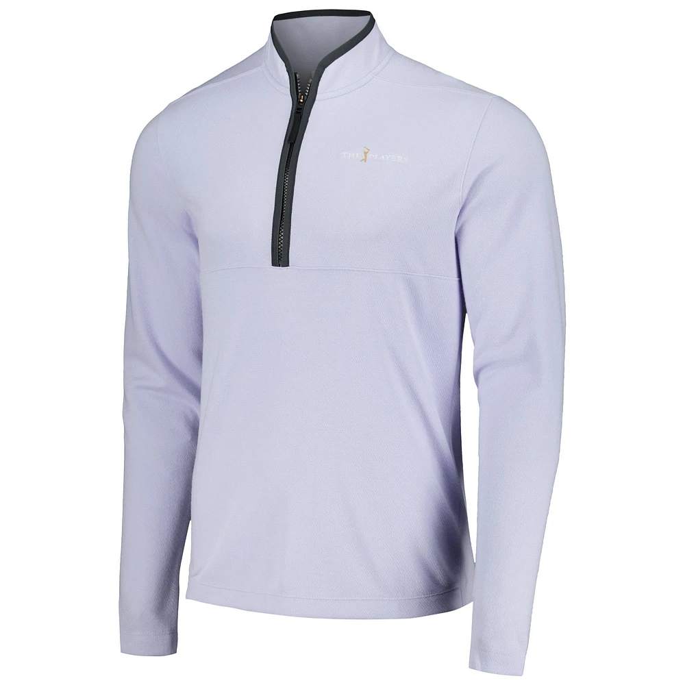 Men's Nike Lavender THE PLAYERS Performance Victory Half-Zip Top