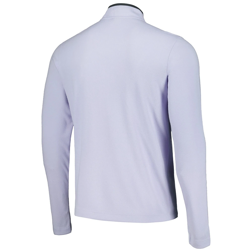 Men's Nike Lavender THE PLAYERS Performance Victory Half-Zip Top