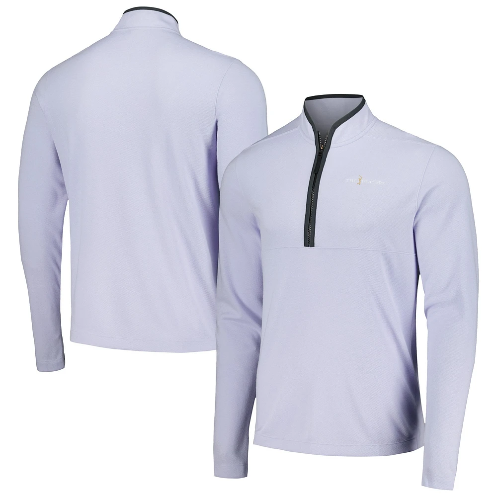 Men's Nike Lavender THE PLAYERS Performance Victory Half-Zip Top