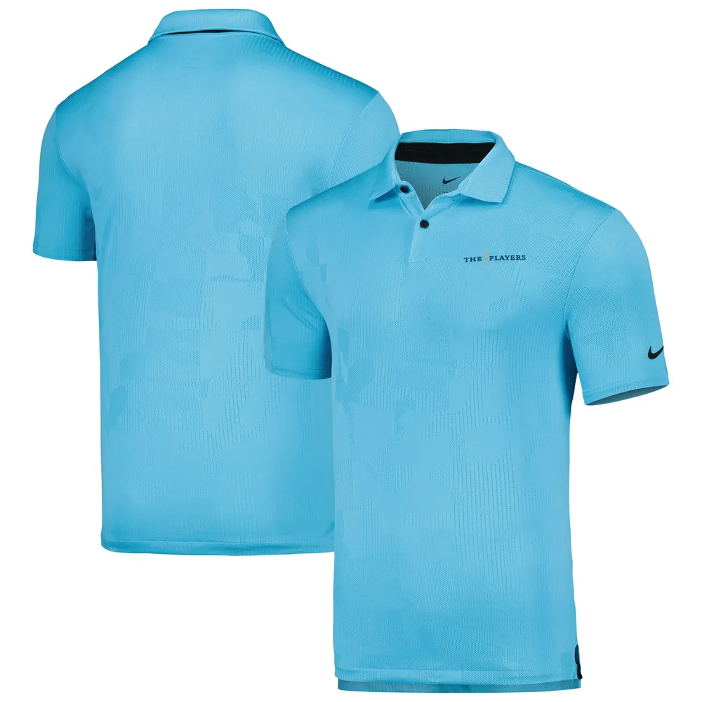 Polo Performance Jacquard THE PLAYERS Tour Nike Bleu Clair pour Homme