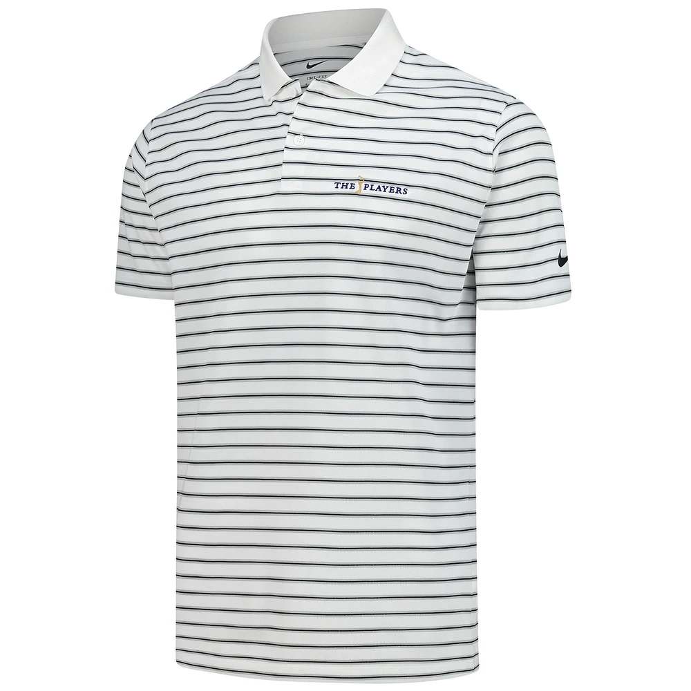 Men's Nike  White 2025 THE PLAYERS Victory Stripe Performance Polo