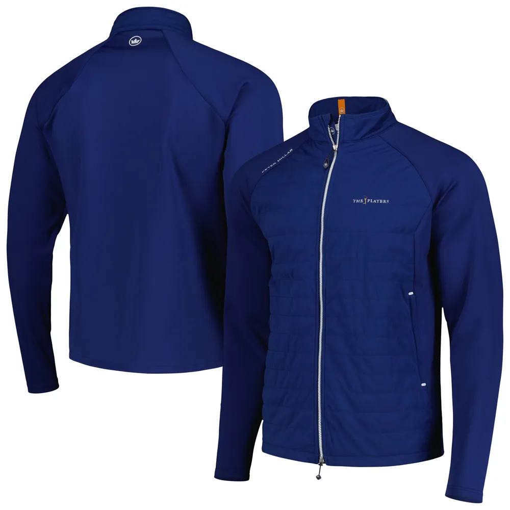 Lids THE PLAYERS Peter Millar Hyperlight Merge Hybrid Raglan Full-Zip  Jacket - Blue