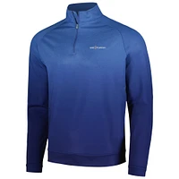 Haut à quart de zip Peter Millar bleu THE PLAYERS Perth Ombre Performance pour hommes