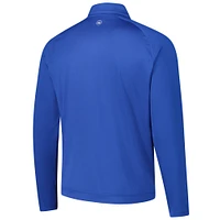 Men's Peter Millar Blue THE PLAYERS Verge Performance Quarter-Zip Top