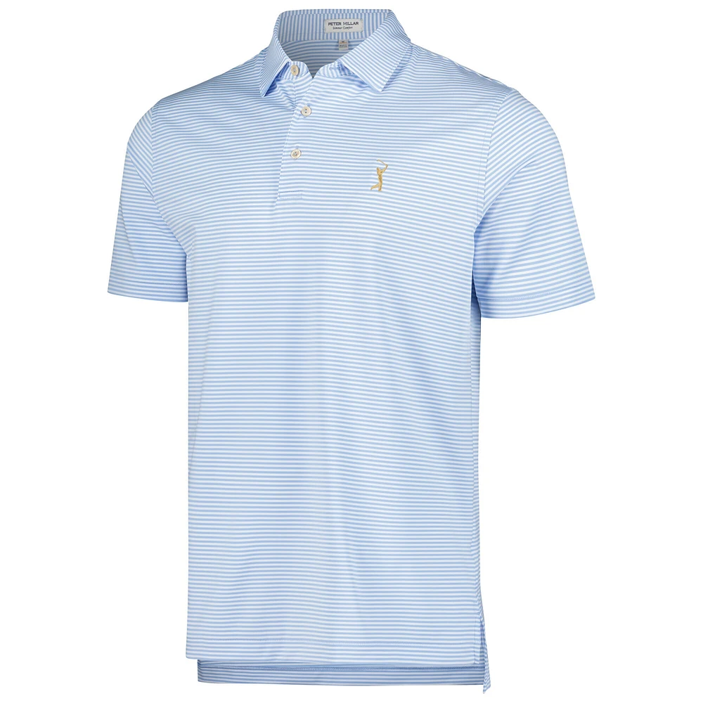 Polo en jersey Peter Millar bleu clair THE PLAYERS Hales Performance pour hommes