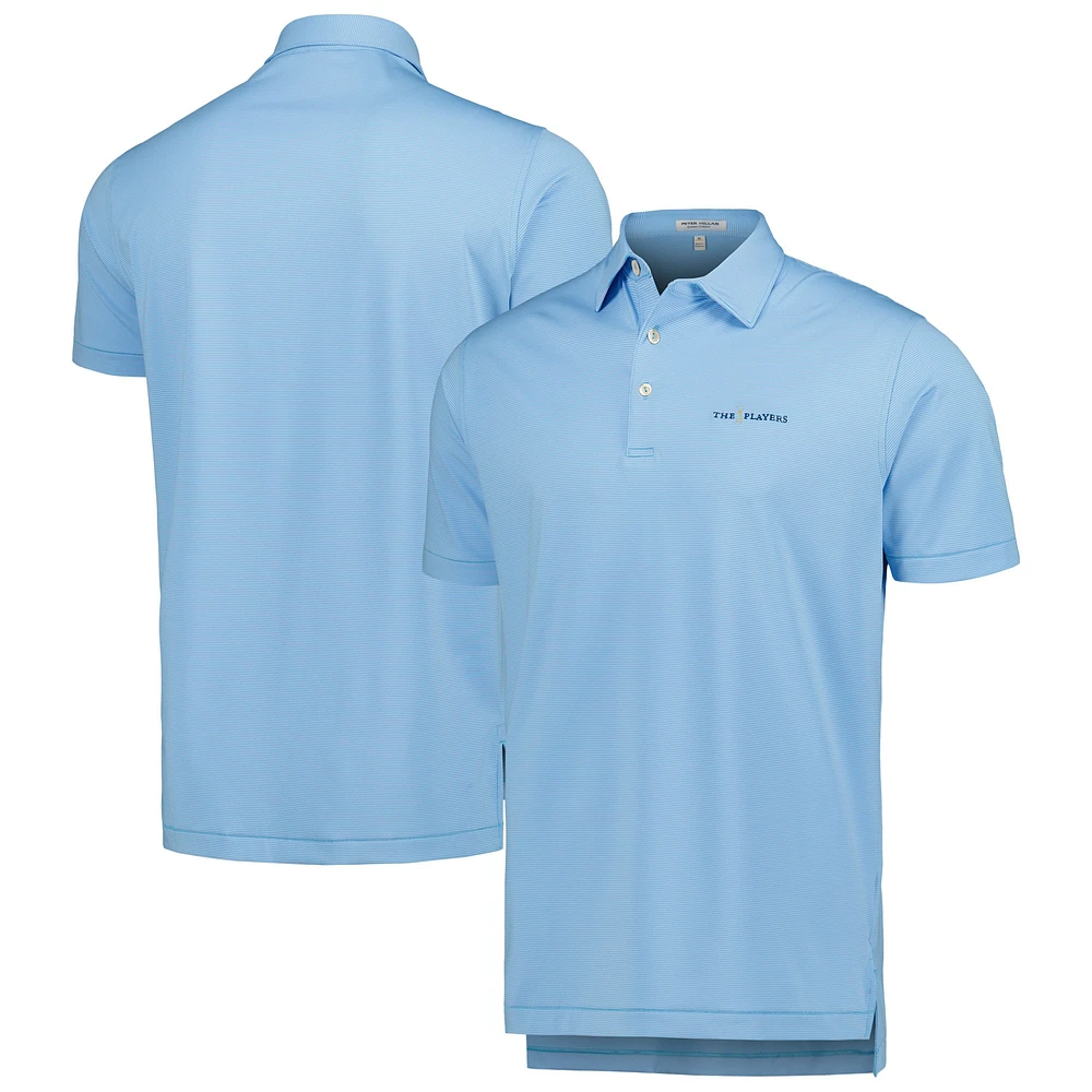 Men's Peter Millar  Light Blue THE PLAYERS Jubilee Performance Jersey Polo