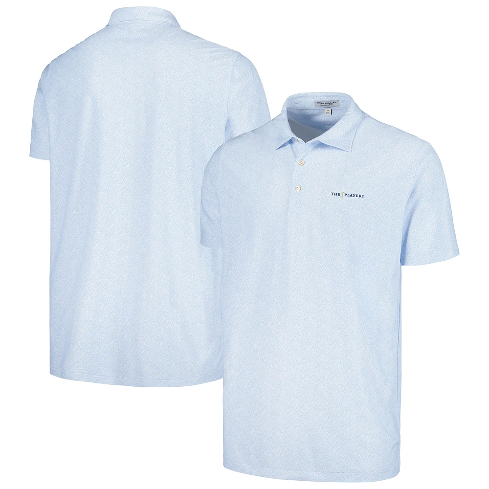 Men's Peter Millar Light Blue THE PLAYERS Pinkies Up Mesh Polo