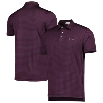 THE PLAYERS Peter Millar Hales Jersey Polo - Navy/Burgundy