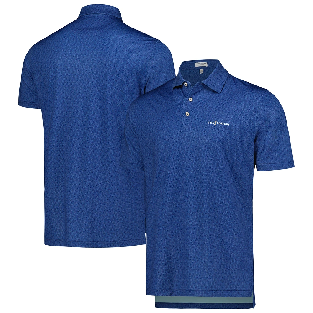 Men's Peter Millar Navy THE PLAYERS Citrus Smash Performance Jersey Polo