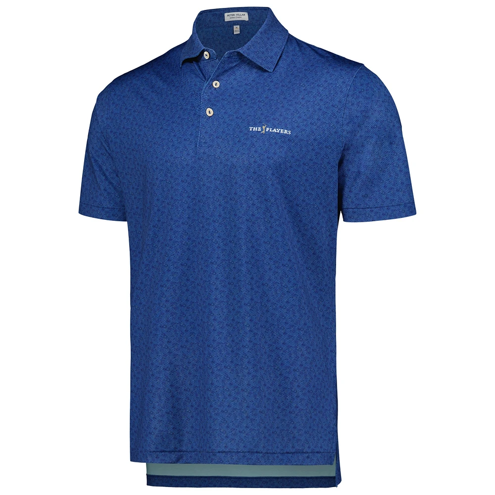 Men's Peter Millar Navy THE PLAYERS Citrus Smash Performance Jersey Polo