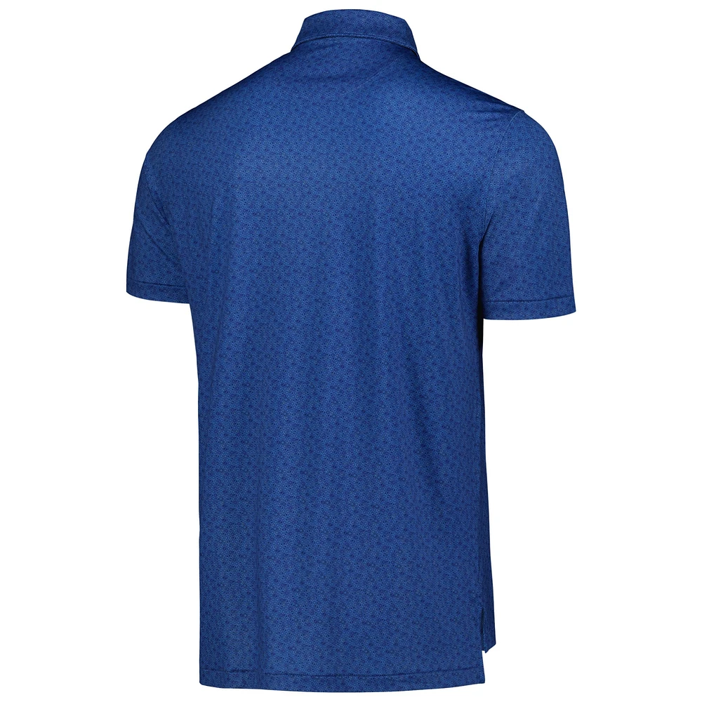 Polo Peter Millar bleu marine THE PLAYERS Citrus Smash Performance pour hommes