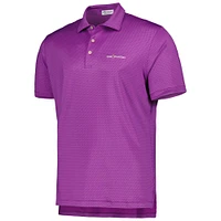 Men's Peter Millar Purple THE PLAYERS Half Pour Jersey Polo