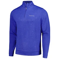 Men's Peter Millar Royal THE PLAYERS Perth Botanical Performance Quarter-Zip Top