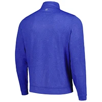 Men's Peter Millar Royal THE PLAYERS Perth Botanical Performance Quarter-Zip Top