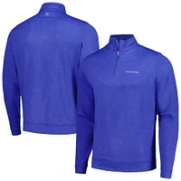 Men's Peter Millar Royal THE PLAYERS Perth Botanical Performance Quarter-Zip Top