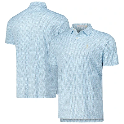 Polo de golf poids plume THE PLAYERS blanc Peter Millar pour hommes sur les rochers