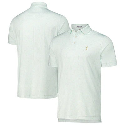 Polo en jersey blanc Peter Millar THE PLAYERS pour homme avec logo Bees Knees Performance