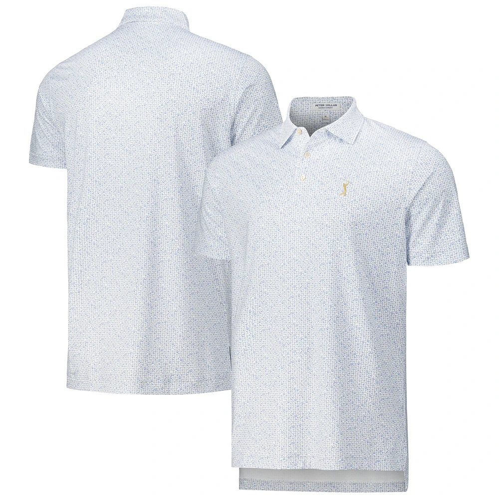 Men's Peter Millar White THE PLAYERS Whiskey Sour Performance Jersey Polo