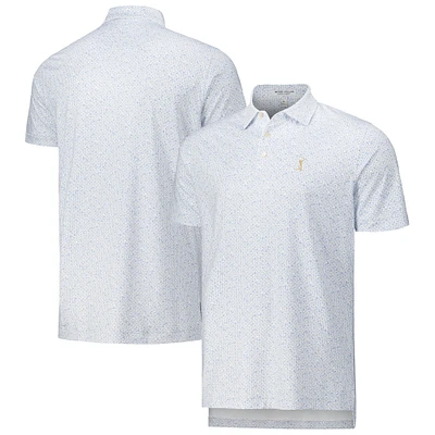 Polo blanc en jersey THE PLAYERS Whiskey Sour Performance Peter Millar pour hommes