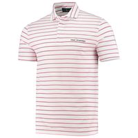 Men's Polo Golf White/Pink THE PLAYERS Tour Pique Striped