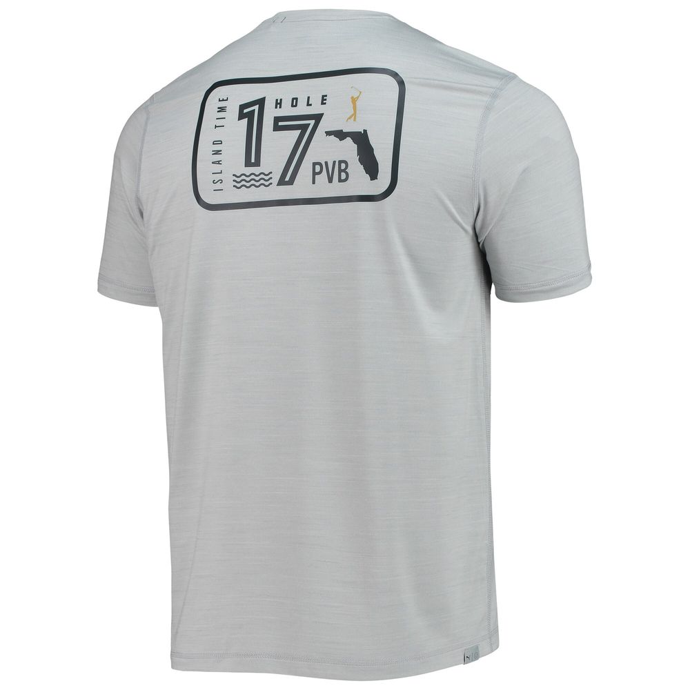 Men's Puma Heathered Gray THE PLAYERS CLOUDSPUN T-Shirt