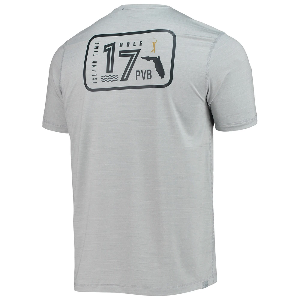 T-shirt Puma THE PLAYERS CLOUDSPUN gris chiné pour homme