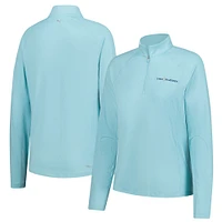Men's Puma Light Blue THE PLAYERS YOU-V Solid Quarter-Zip Pullover
