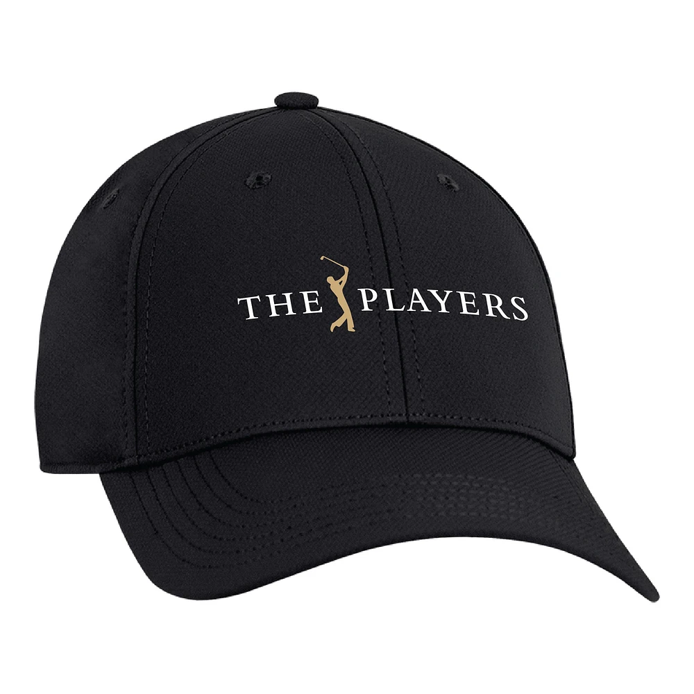 Casquette réglable 2024 THE PLAYERS Ahead Stratus noire structurée Ultimate Fit pour hommes