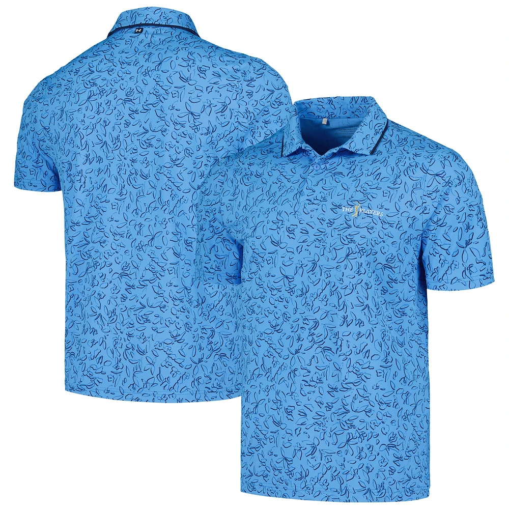 Polo à fleurs Under Armour Royal THE PLAYERS Iso-Chill pour hommes