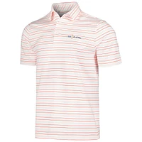 Men's Under Armour White THE PLAYERS Tee To Green Trace Stripe Polo