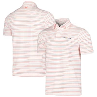 Men's Under Armour White THE PLAYERS Tee To Green Trace Stripe Polo