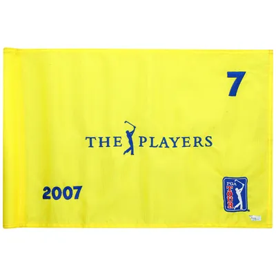 PGA TOUR Fanatics Authentic Event-Used #7 Yellow Pin Flag from THE PLAYERS on May 10th to 13th, 2007
