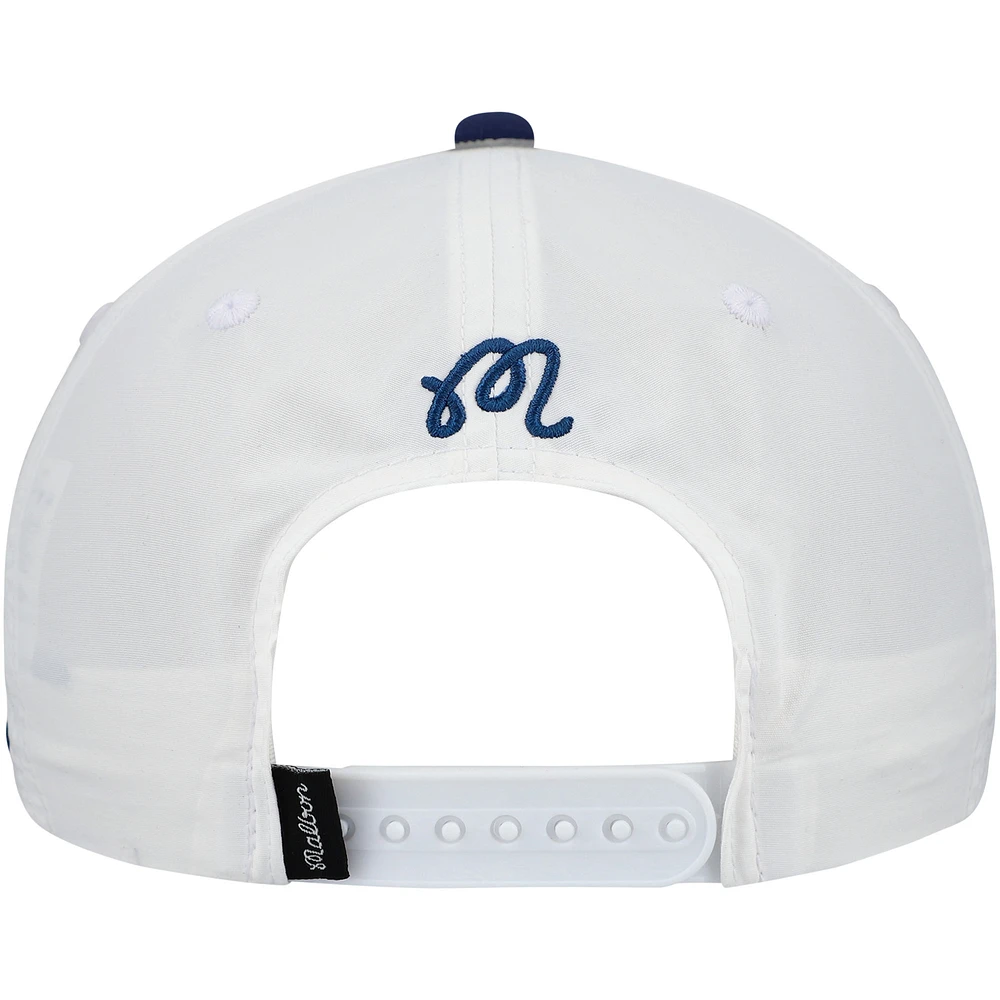 Unisex Malbon Golf  White THE PLAYERS Bucket Seal Rope Adjustable Hat