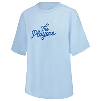 Women's Barstool Golf  Light Blue THE PLAYERS Oversized T-Shirt