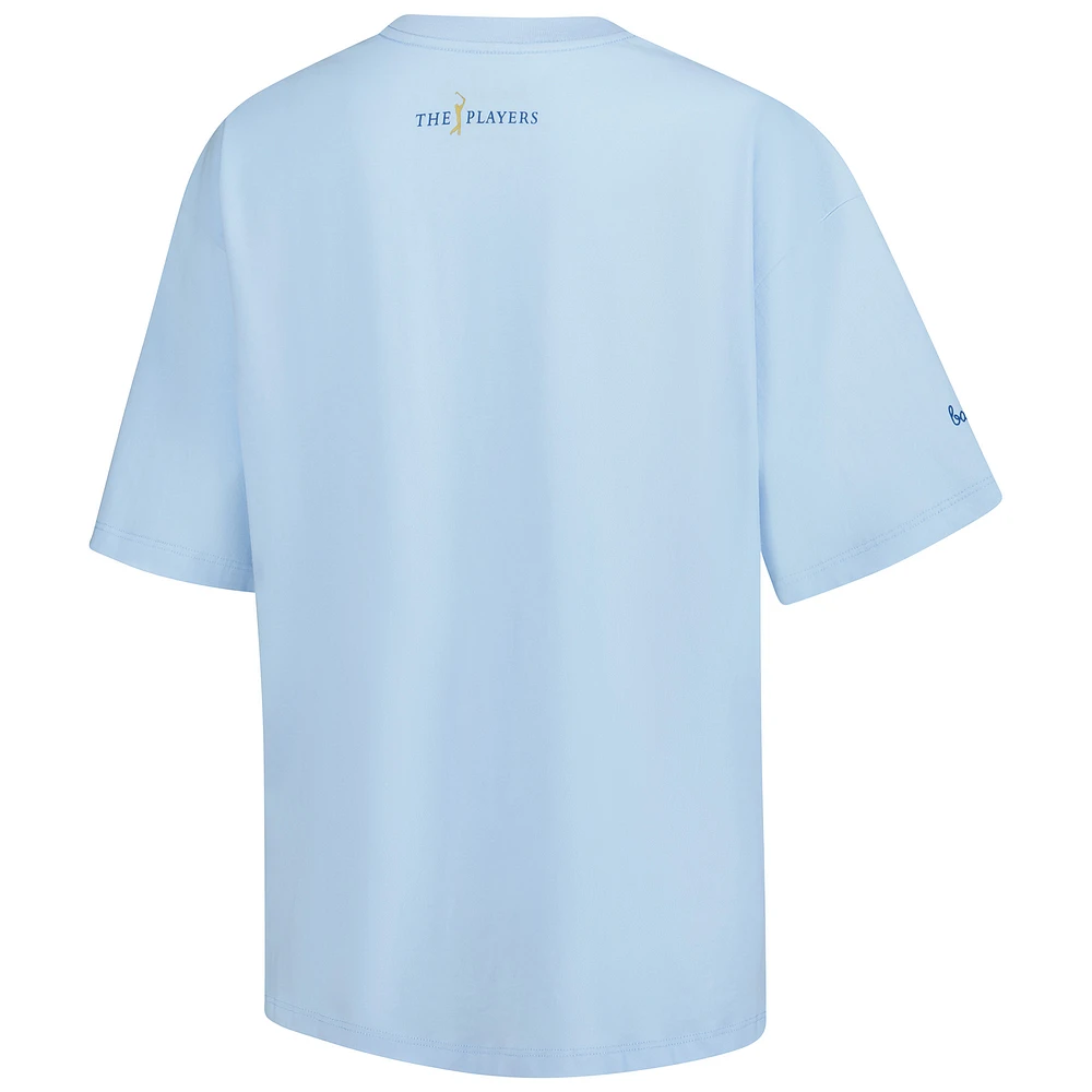 Women's Barstool Golf  Light Blue THE PLAYERS Oversized T-Shirt