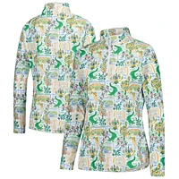 Women's Smith & Quinn  White THE PLAYERS Clubhouse Ava Quarter-Zip Pullover