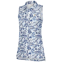 Women's Smith & Quinn  White THE PLAYERS Florida Icon Alice Sleeveless Polo