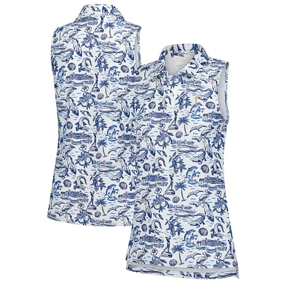 Women's Smith & Quinn  White THE PLAYERS Florida Icon Alice Sleeveless Polo