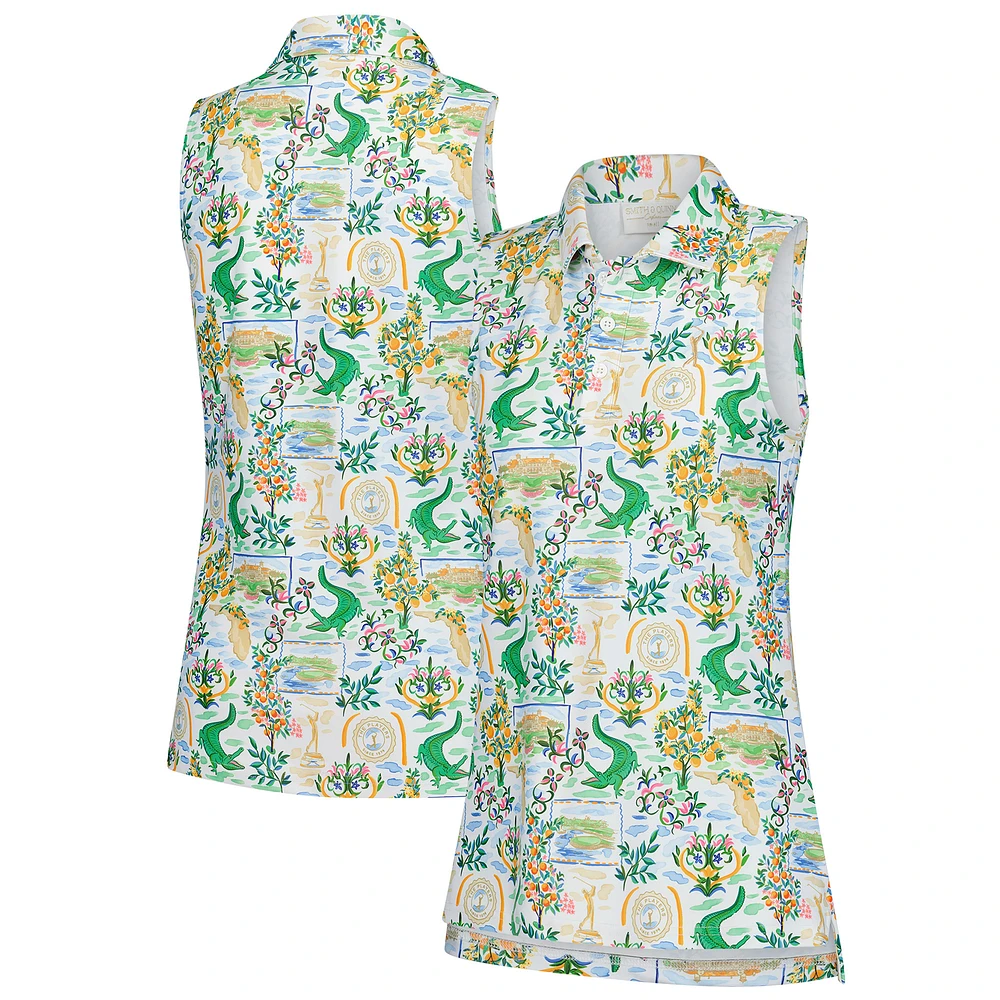 Women's Smith & Quinn  White THE PLAYERS Sawgrass Clubhouse Alice Sleeveless Polo