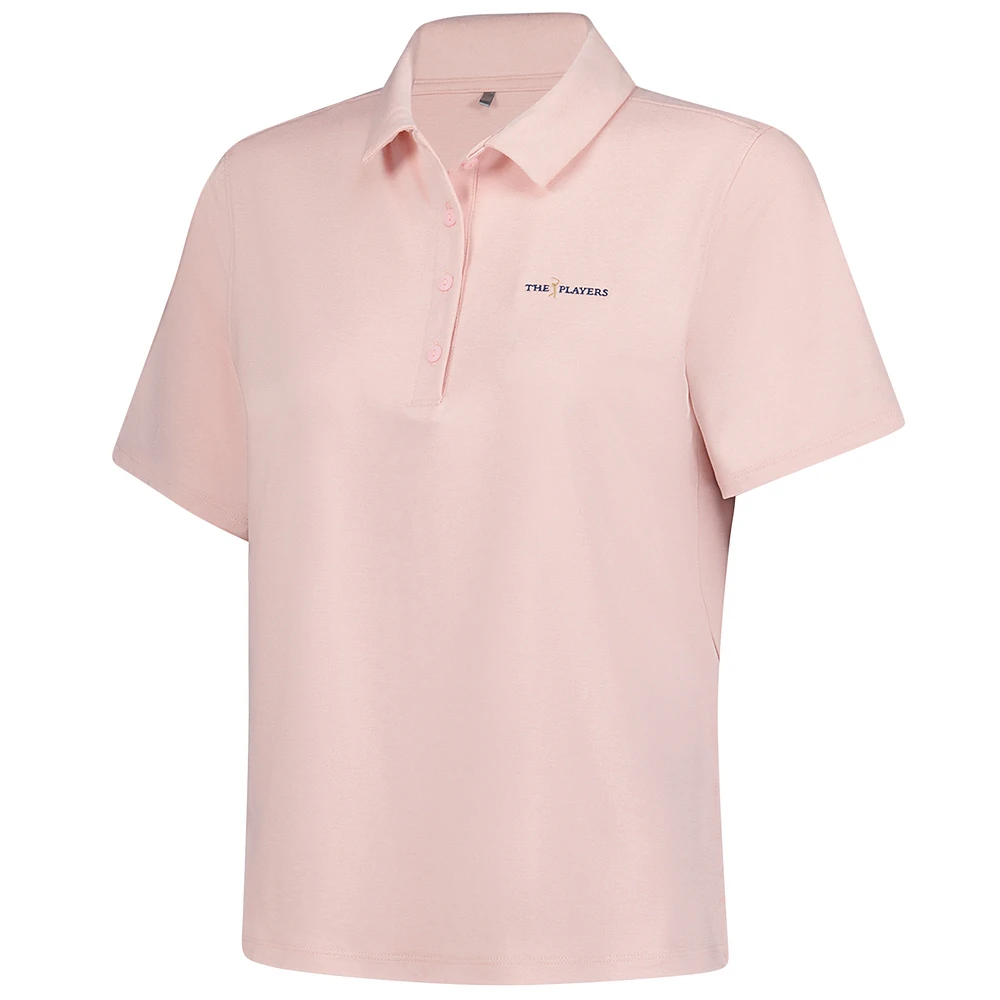 Women's Under Armour  Pink THE PLAYERS Aura Heather Polo