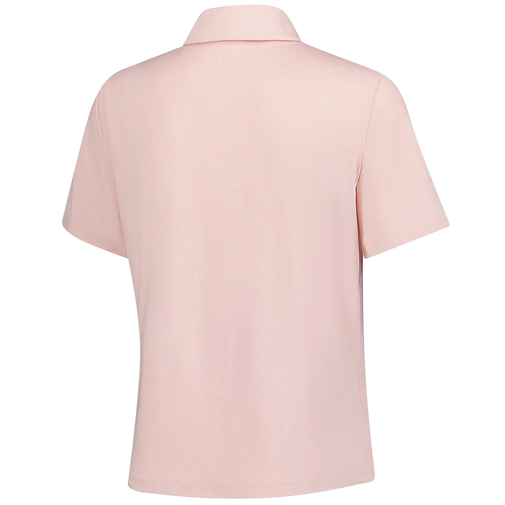 Women's Under Armour  Pink THE PLAYERS Aura Heather Polo
