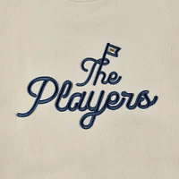 Sweat-shirt ras du cou surdimensionné Goldman pour femme Barstool Golf Tan THE PLAYERS