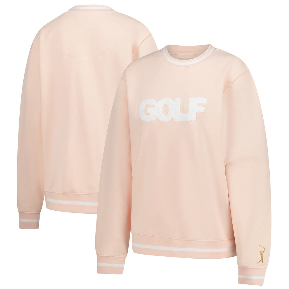 Women's Ellsworth & Ivey Pink THE PLAYERS Golf Crewneck Pullover Sweatshirt