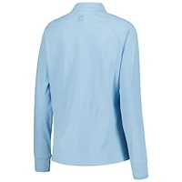 Women's FootJoy Blue THE PLAYERS Quarter-Zip Raglan Sweatshirt