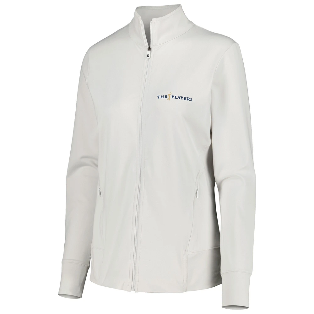 Women's FootJoy White THE PLAYERS Full-Zip Top