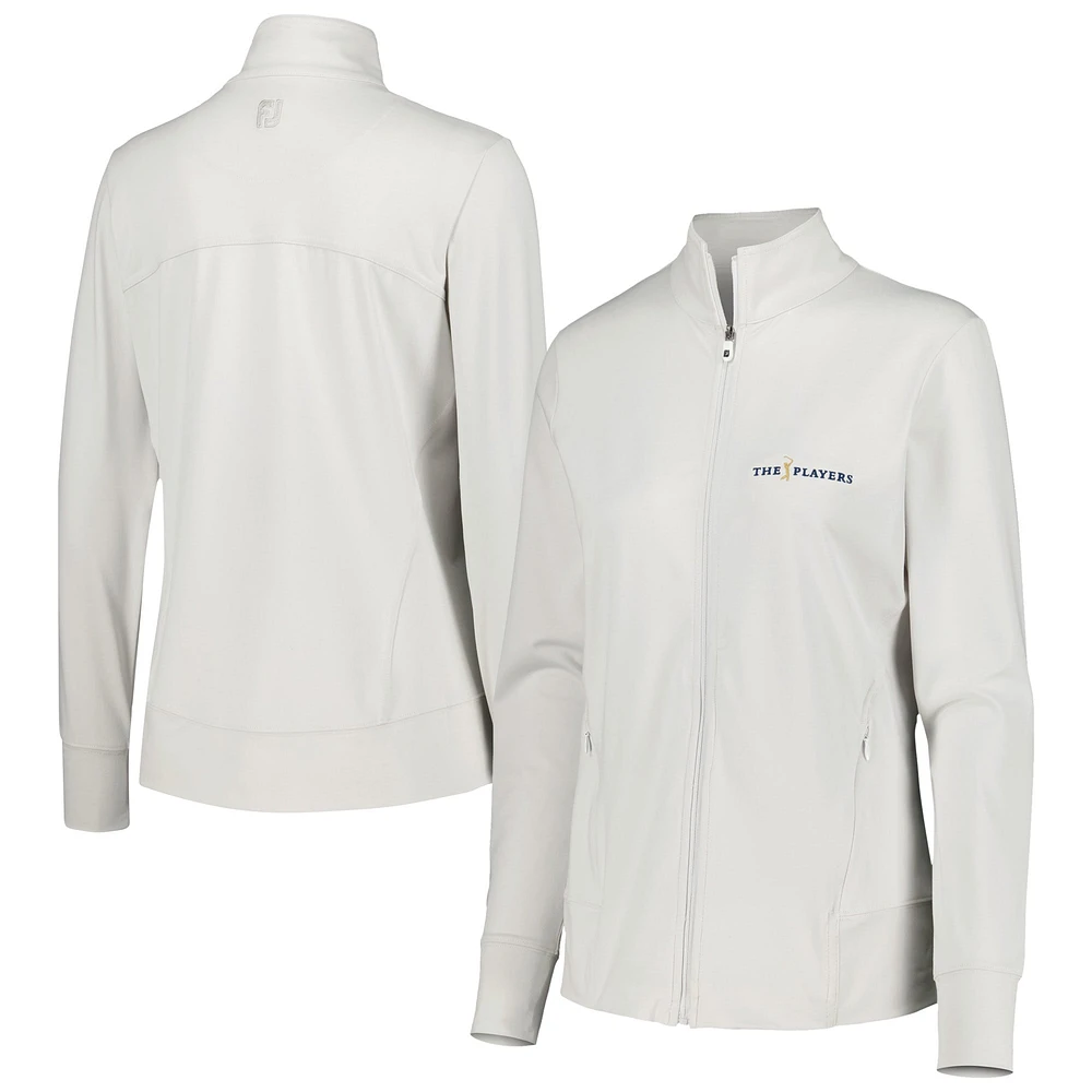 Women's FootJoy White THE PLAYERS Full-Zip Top