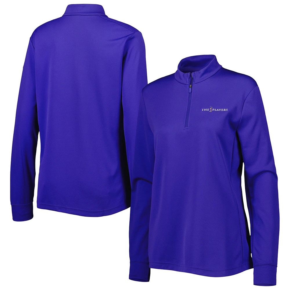 Women's Nike Blue THE PLAYERS Victory Performance Half-Zip Top