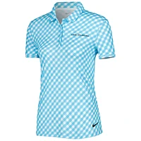 Women's Nike Light Blue THE PLAYERS Victory Printed Performance Polo